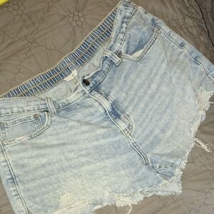 Aerie Light Wash Jean Shorts